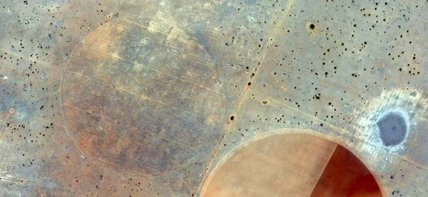 Óvoda Tisztelgés Miro Előtt Elvont Fotográfia Afrika Sivatagjairól Levegőből Antik — Stock Fotó