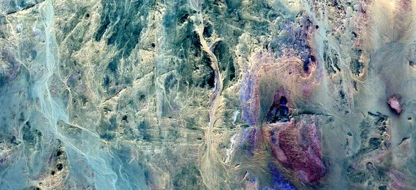 Petrified Landscape Abstract Photography Deserts Africa Air Aerial View Desert — Stock Photo, Image