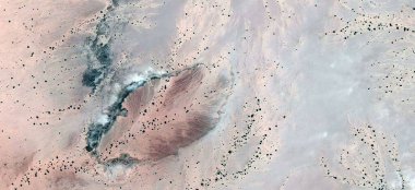 Soğuk yaprak, Afrika çöllerinin havadan çekilmiş soyut fotoğrafı, çöl manzaralarının havadan görünüşü, Tür: Soyut doğalcılık, mecazi, çağdaş fotoğrafa kadar 