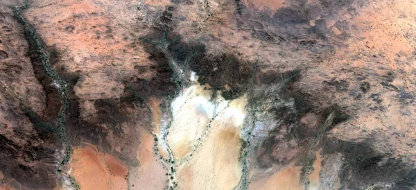 Kráter Elvont Fotográfia Sivatagok Afrika Levegőből Légi Kilátás Sivatagi Tájak — Stock Fotó