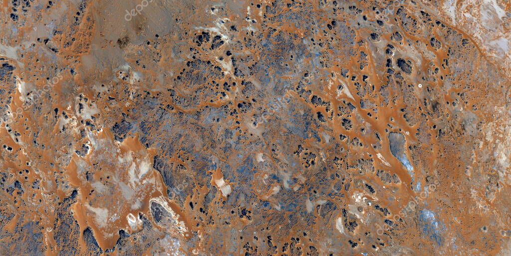 canales de un antiguo Marte, fotografía abstracta de los desiertos de