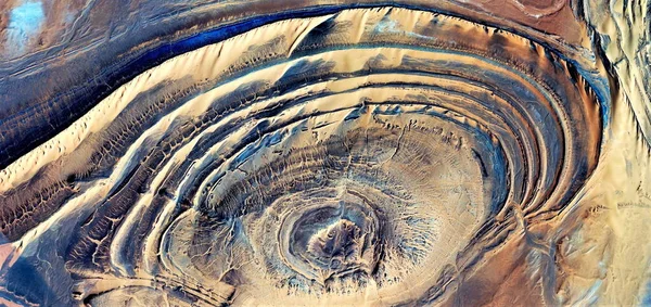 Tejes Elvont Fotográfia Sivatagok Afrika Levegőből Légi Kilátás Sivatagi Tájak — Stock Fotó