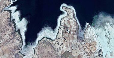 Kartal, Afrika çöllerinin havadan soyut fotoğraflanması, çöl manzaralarının havadan görünüşü, türü: soyut doğalcılıktan mecazi ve çağdaş fotoğrafa kadar 