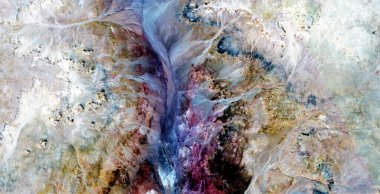 The colors of life, abstract photography of the deserts of Africa from the air, aerial view of desert landscapes, Genre: Abstract Naturalism, from the abstract to the figurative, contemporary photo  clipart