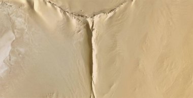 Kum İsa 'sı, Afrika çöllerinin havadan soyut fotoğrafçılığı, çöl manzaralarının havadan görünüşü, türü: soyut doğalcılık, mecazi, çağdaş fotoğrafa kadar 