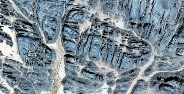 Szakadt Festék Elvont Fotográfia Sivatagok Afrika Levegőből Légi Kilátás Sivatagi — Stock Fotó