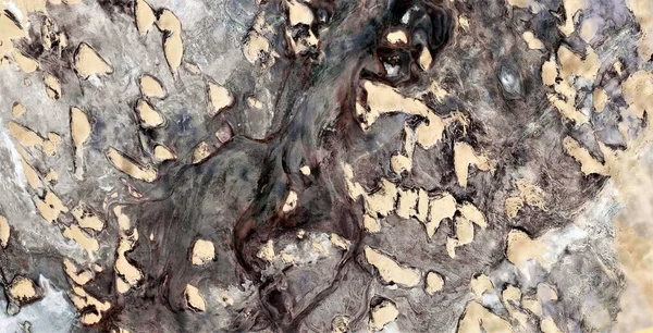 Lichtschatten Abstrakte Fotografie Der Wüsten Afrikas Aus Der Luft Luftaufnahme — Stockfoto