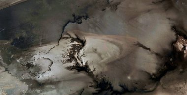 Dünya metastazı, siyah altın, kirli çöl kumu, Pollock 'a övgü, Afrika çöllerinin havadan soyut fotoğrafları, hava görüşü, soyut dışavurumculuk, çağdaş sanat, 