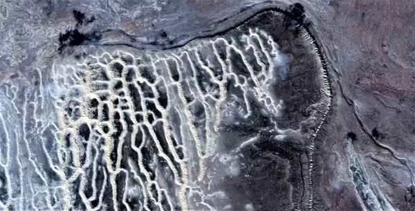 Hideg Bőr Elvont Fotográfia Sivatagok Afrika Levegőből Légi Kilátás Sivatagi — Stock Fotó