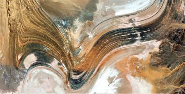 Rüzgar müziği, Afrika çöllerinin havadan soyut fotoğrafları, çöl manzaralarının havadan görünüşü, Tür: Soyut doğalcılık, mecazdan mecazi, çağdaş fotoğrafa 