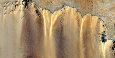 abyssal cliffs, abstract photography of the deserts of Africa from the air, aerial view of desert landscapes, Genre: Abstract Naturalism, from the abstract to the figurative, contemporary photo  clipart