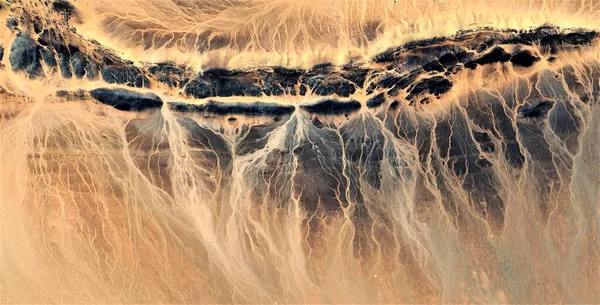 Tempesta Elettrica Fotografia Astratta Dei Deserti Dell Africa Dall Aria — Foto Stock