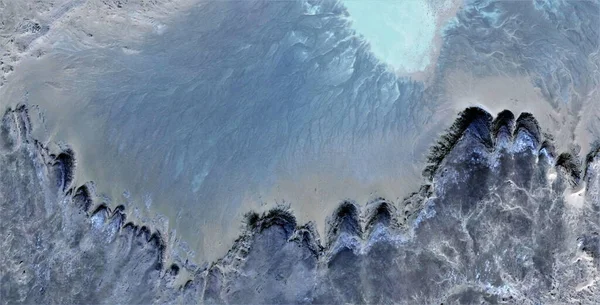 Abyssal Urwiska Abstrakcyjna Fotografia Pustyń Afryki Powietrza Widok Lotu Ptaka — Zdjęcie stockowe