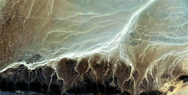 Elektrische Storm Abstracte Fotografie Van Woestijnen Van Afrika Vanuit Lucht — Stockfoto