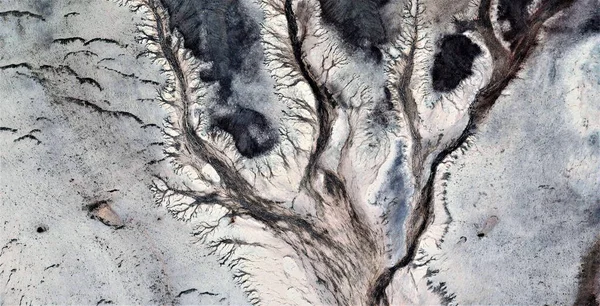 Magic Forest Elvont Fotográfia Sivatagok Afrika Levegőből Légi Kilátás Sivatagi — Stock Fotó