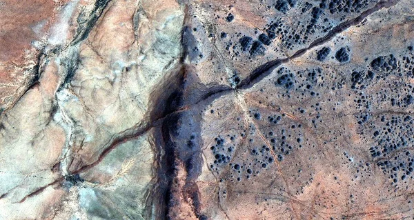 Egyensúly Absztrakt Fotográfia Sivatagok Afrika Levegőből Légi Kilátás Sivatagi Tájak — Stock Fotó