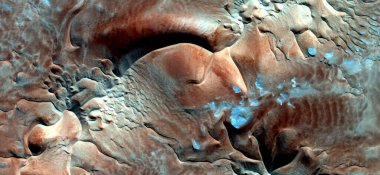 Rüzgâr çömlekleri, Afrika çöllerinin havadan çekilmiş soyut fotoğrafları, çöl manzaralarının havadan görünüşü, Tür: Soyut doğalcılık, mecazi, çağdaş fotoğrafa kadar 