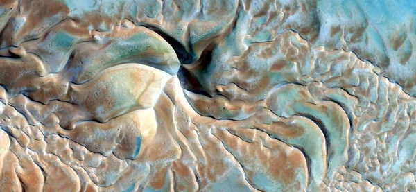 Ветровая Керамика Абстрактная Фотография Пустынь Африки Воздуха Воздушный Вид Пустынных — стоковое фото