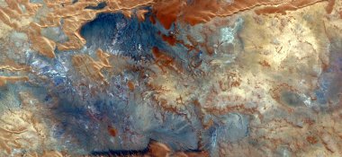 Altın ekmek, Afrika çöllerinin havadan soyut fotoğraflanması, çöl manzaralarının havadan görünüşü, Tür: Soyut doğalcılık, mecazi, çağdaş fotoğrafa kadar 