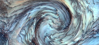 Dalga efektli soyut fotoğrafçılık, sanat dijital, soyut, yin yang sembolü,