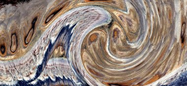 Dalga efektli soyut fotoğrafçılık, sanat dijital, soyut, yin yang sembolü,