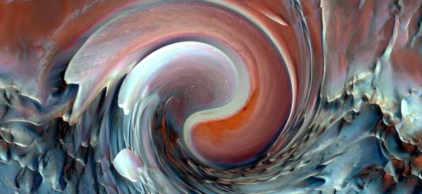 具有波浪效果的抽象摄影 艺术数字化 阴阳符号 — 图库照片
