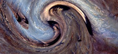 Dalga efektli soyut fotoğrafçılık, sanat dijital, soyut, yin yang sembolü,