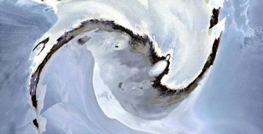 Dalga efektli soyut fotoğrafçılık, sanat dijital, soyut, yin yang sembolü,