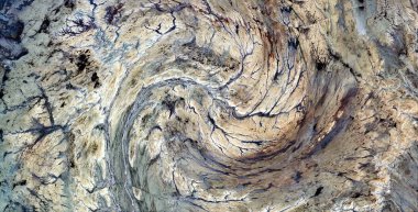 Dalga efektli soyut fotoğrafçılık, sanat dijital, soyut, yin yang sembolü,