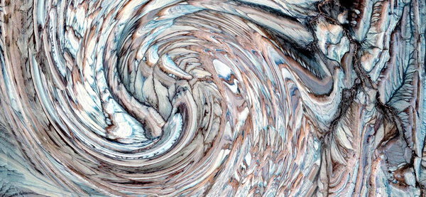 Abstract photography with wave effect, art  digital, abstract, yin yang symbol,