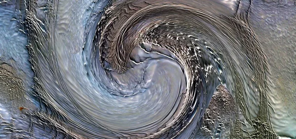Abstract Photography Wave Effect Art Digital Abstract Yin Yang Symbol — Stock Photo, Image