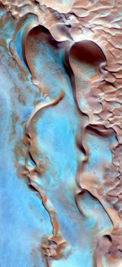 wind pottery, vertical abstract photography of the deserts of Africa from the air, aerial view of desert landscapes, Genre: Abstract Naturalism, from the abstract to the figurative, ,  clipart