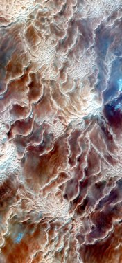 Cennetsel olay, Afrika çöllerinin havadan dikey soyut fotoğraflanması, çöl manzaralarının havadan görünüşü, türü: soyut doğalcılık, soyut soyuttan figüratif resme, , 