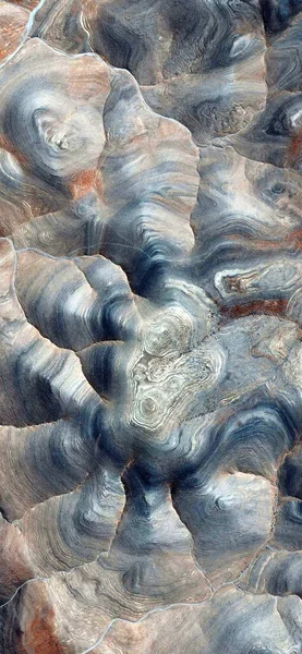 Природные Кривые Уровня Вертикальная Абстрактная Фотография Пустынь Африки Воздуха Воздушный — стоковое фото