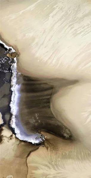 Метастаз Землі Чорне Золото Забруднений Пустельний Пісок Пам Ять Поллоку — стокове фото
