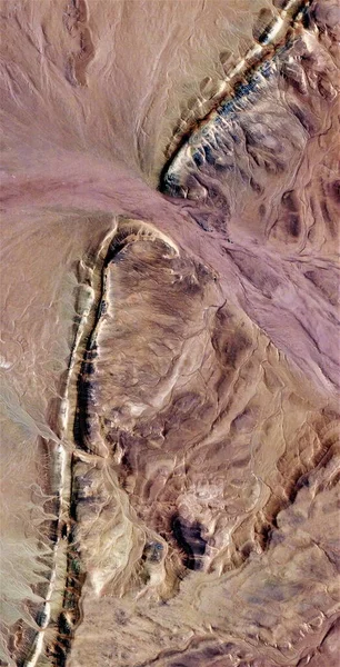 Шаг Вертикальная Абстрактная Фотография Пустынь Африки Воздуха Воздушный Вид Пустынных — стоковое фото