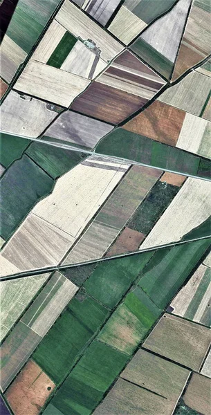 Komposition Vertikale Abstrakte Fotografie Der Wüsten Afrikas Aus Der Luft — Stockfoto