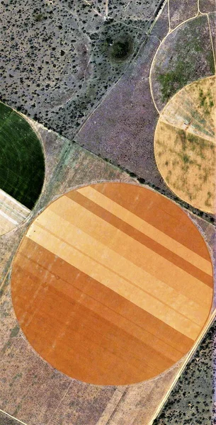 Kindergarten Vertical Abstract Photography Deserts Africa Air Aerial View Desert — Stock Photo, Image