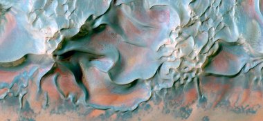 kilauea peyzajı, Afrika çöllerinin havadan soyut fotoğrafları, stok fotoğrafı, Tür: Soyut doğalcılık, mecazdan mecazi resme kadar,