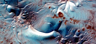 kilauea peyzajı, Afrika çöllerinin havadan soyut fotoğrafları, stok fotoğrafı, Tür: Soyut doğalcılık, mecazdan mecazi resme kadar,