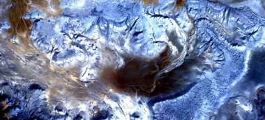 kilauea peyzajı, Afrika çöllerinin havadan soyut fotoğrafları, stok fotoğrafı, Tür: Soyut doğalcılık, mecazdan mecazi resme kadar,