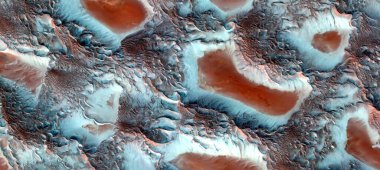 kilauea peyzajı, Afrika çöllerinin havadan soyut fotoğrafları, stok fotoğrafı, Tür: Soyut doğalcılık, mecazdan mecazi resme kadar,