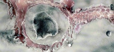 Döllenmiş yumurta, Afrika çöllerinin havadan soyut fotoğrafları. Çöl manzaralarının havadan görünüşü, Tür: Soyut doğalcılık, mecazi ve çağdaş fotoğraftan