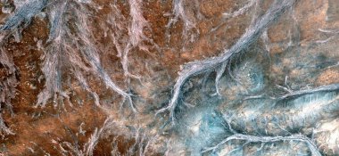 Yaşam, Afrika çöllerinin havadan soyut fotoğrafçılığı. Çöl manzaralarının havadan görünüşü, Tür: Soyut doğalcılık, mecazi ve çağdaş fotoğraftan