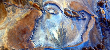 battered Women, abstract photography of the deserts of Africa from the air. aerial view of desert landscapes, Genre: Abstract Naturalism, from the abstract to the figurative, contemporary photo clipart