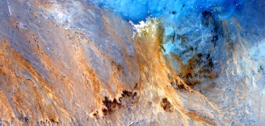 ilahi olay, Afrika çöllerinin havadan soyut fotoğraflanması, çöl manzaralarının havadan görünüşü, Tür: Soyut doğalcılık, mecazi, çağdaş fotoğrafa 