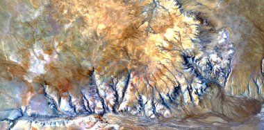 Sonbahar ormanı, Afrika çöllerinin havadan çekilmiş soyut fotoğrafları, çöl manzaralarının havadan görünüşü, Tür: Soyut doğalcılık, mecazi, çağdaş fotoğraflara,,