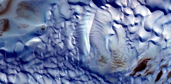 Contaminado Antártica Fotografia Abstrata Dos Desertos África Partir Vista Aérea — Fotografia de Stock