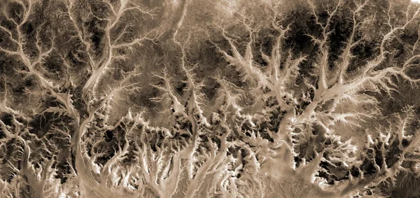 Зачарованный Лес Абстрактная Фотография Пустынь Африки Воздуха Воздушный Вид Пустынных — стоковое фото