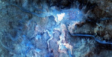 Kirlenmiş Antarktika, stok fotoğrafı, Afrika çöllerinin havadan çekilmiş soyut fotoğrafları. Çölün havadan görünüşü, Tür: Soyut doğalcılık, soyuttan mecazlara